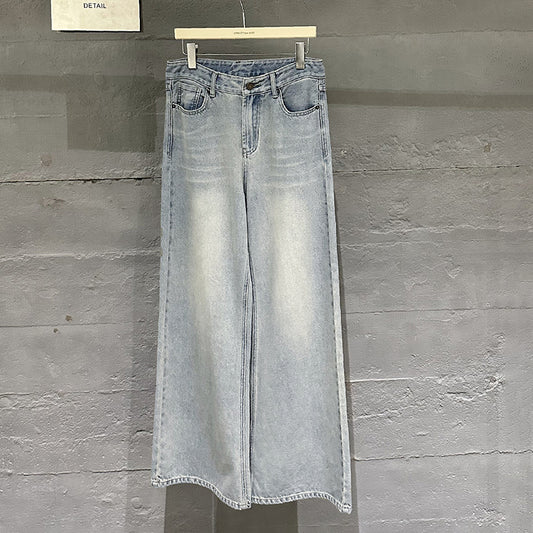 Straight leg wide-leg jeans